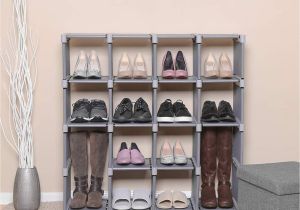 Portable Display Shelves for Craft Shows Uk songmics 16 Cube Shoe Rack Diy Modular Storage Shelves and Bookshelf