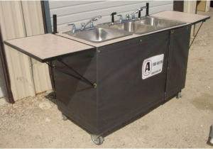 Portable Sinks with Hot and Cold Water 3 Basin Hot Cold Water Sink A Company Portable Restrooms