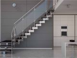 Prefab Metal Stairs Residential Metal Stair Railing Dubai Stainless Steel Glass Stair Railings
