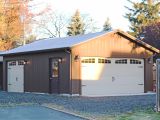 Prefab One Car Garage with Loft attic Car Garage with Loft Space 2 Car Garage