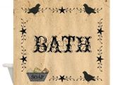 Primitive Bathroom Shower Curtains Primitive Bath Shower Curtain by Mousefx