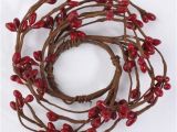 Primitive Pip Berry Candle Rings Red Pip Berry Candle Ring Candles and Accessories