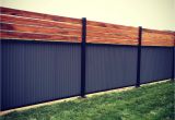 Privacy Fence Ideas On A Slope Custom Privacy Fence Built Out Of Metal Post Tiger Wood and