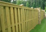 Privacy Fence Ideas On A Slope Shadow Box Fence with Trimmed top I Am Completely In Love with This