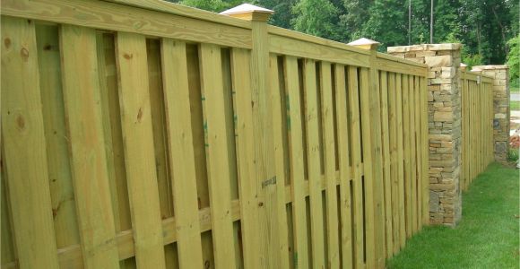 Privacy Fence Ideas On A Slope Shadow Box Fence with Trimmed top I Am Completely In Love with This