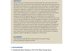 Pros and Cons Of Hot Water Recirculating Pump Pdf A Review Of the Sustainability Of Residential Hot Water