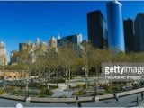 Public Park In Manhattan High Angle View Of A Public Park In A City Battery Park