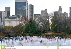 Public Park In Manhattan New York Wollman Skating Rink Central Park Nyc Editorial Image Image Of