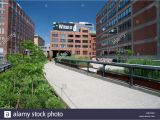 Public Park In Manhattan On An Old Railway High Line Elevated Park Stock Photos High Line Elevated Park Stock