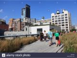 Public Park In Manhattan On An Old Railway High Line Park New York Stock Photos High Line Park New York Stock