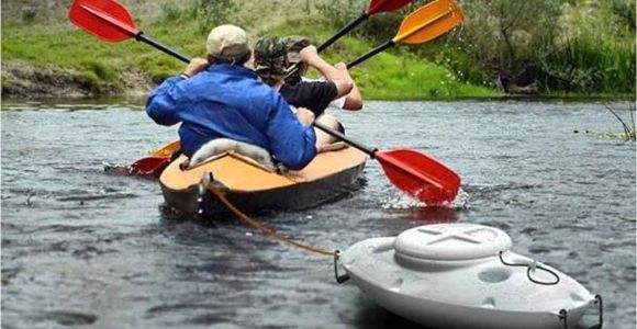 Pull Behind Kayak Cooler Ice Ahoy tow Behind Cooler Follows Your Boat