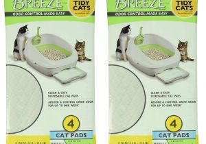 Purina Tidy Cats Breeze Litter Box System Reviews Amazon Com Tidy Cats Breeze Litter Pads 16 9 X11 4 2 Pack Of 4