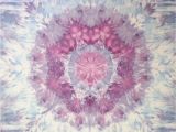 Purple and Grey Tapestry Mandala Tie Dye Tapestry In Purple Blue and Grey Wall Hanging