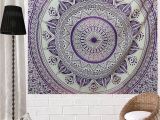 Purple and Grey Tapestry Pink and Purple Hippie Tapestries Boho Home Decor Mandala