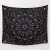 Purple and Grey Tapestry Purple Gray and Black Kaleidoscope 3 Wall Tapestry by