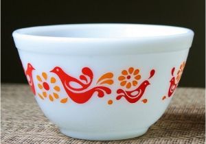 Pyrex Mixing Bowl Patterns Vintage Pyrex Friendship Pattern Mixing Bowl 1 1 2 Pint