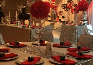 Quinceanera Table Centerpiece Ideas Hollywood Quinceaa Era Party Ideas Table Settings Wedding