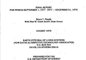 R R Heating and Cooling Suncatcher Monitoring Project Final Report September 1 1977