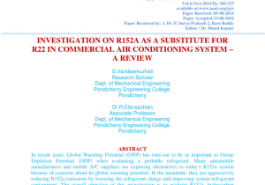 R22 Refrigerant Price Per Pound Pdf Investigation On R152a as A Substitute for R22 In Commercial