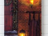 Radiance Flickering Light Canvas Christmas Door Canvas Flickering Light Canvas Christmas Door
