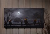 Radiance Flickering Light Canvas Christmas Owl O Ween Night Radiance Lighted Canvas Halloween X46568