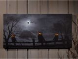 Radiance Flickering Light Canvas Christmas Owl O Ween Night Radiance Lighted Canvas Halloween X46568