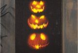 Radiance Flickering Light Canvas Halloween Jack O Lantern Pumpkin Stack Radiance Light Canvas X46714