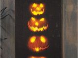 Radiance Flickering Light Canvas Halloween Jack O Lantern Pumpkin Stack Radiance Light Canvas X46714