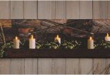 Radiance Flickering Light Canvas Halloween Lighted Picture with Flickering Candles Shelley B Home