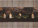 Radiance Flickering Light Canvas Halloween Lighted Picture with Flickering Candles Shelley B Home