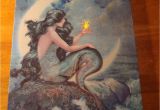 Radiance Flickering Light Canvas Mermaid Mermaid Flicker Flame Starfish Light Crescent Moon