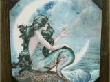 Radiance Flickering Light Canvas Mermaid Mermaid Lighted Moon Starfish Flickering Light Canvas 14