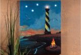 Radiance Lighted Canvas Flickering Light Canvas Hatteras Lighthouse W Flickering Lights Radiance Lighted