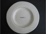 Rae Dunn Dine Dinner Plates Wide Rim Wafer Plate Merci by Rae Dunn Modern Dinner