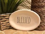 Rae Dunn Ll Dinner Plates New Rae Dunn Magenta Quot Blessed Quot Oval Plate Dish Very
