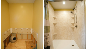 Re Bath before after Pictures Complete Bathroom Remodel Tub to Shower Conversion Walk In