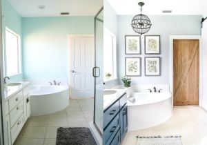 Re Bath before after Pictures Industrial Rustic Master Bath Retreat Maison De Pax