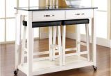 Real Simple Rolling Kitchen island In White 36.5 50 Best Rolling Kitchen island with Seating