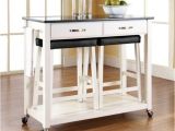 Real Simple Rolling Kitchen island In White 36.5 50 Best Rolling Kitchen island with Seating