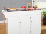 Real Simple Rolling Kitchen island In White 36.5 Real Simple Rolling Kitchen island In White 36 5 Kitchen