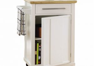 Real Simple Rolling Kitchen island In White 36.5 Three Wood topped Kitchen Carts On Casters In Budget