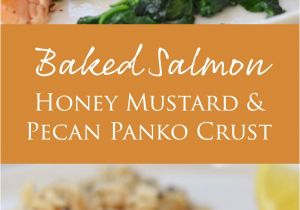 Recetas De Salmon Faciles Al Horno Baked Salmon with Honey Mustard and Pecan Panko Crust Receta Yum
