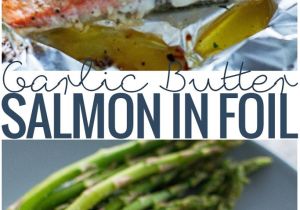 Recetas De Salmon Faciles Al Horno Garlic butter Baked Salmon In Foil Receta Comida Recetas Y Mariscos