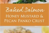 Recetas De Salmon Faciles Baked Salmon with Honey Mustard and Pecan Panko Crust Receta