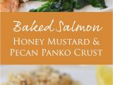 Recetas De Salmon Faciles Baked Salmon with Honey Mustard and Pecan Panko Crust Receta