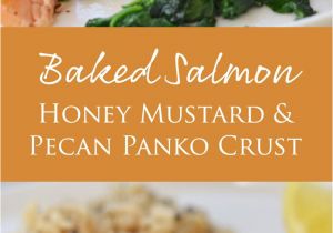 Recetas De Salmon Faciles Baked Salmon with Honey Mustard and Pecan Panko Crust Receta