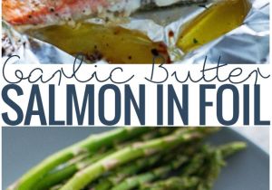 Recetas De Salmon Faciles Garlic butter Baked Salmon In Foil Receta Recipe Board