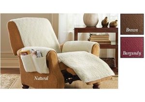 Recliner Covers as Seen On Tv Snuggle Poly Fleece Comfort Recliner with 4 Pockets Cover