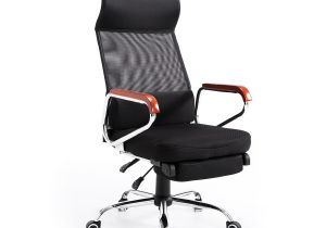 Reclining Office Chair with Leg Rest Homcom Mesh High Back Reclining Office Chair with Foot