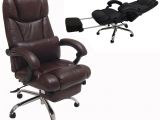 Reclining Office Chair with Leg Rest Leather Reclining Office Chair W Footrest